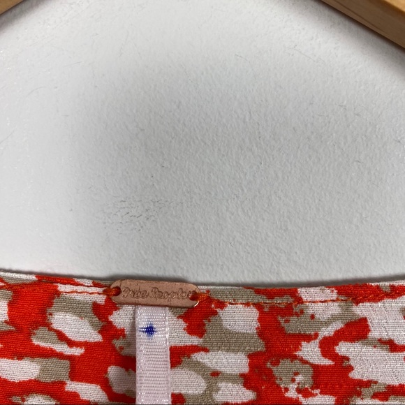 Free People French Quarter Mini Wrap Dress Orange - Picture 11 of 13